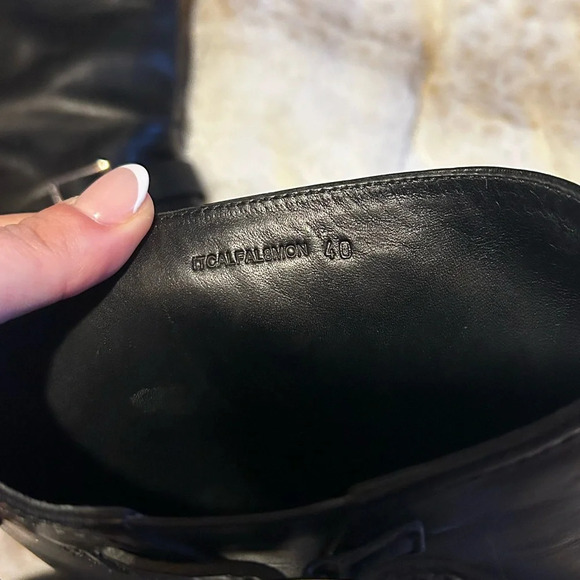 BURBERRY CLASSIC RIDING MOTO LOGO BUCKLE BOOTS EU 40 - Picture 7 of 7